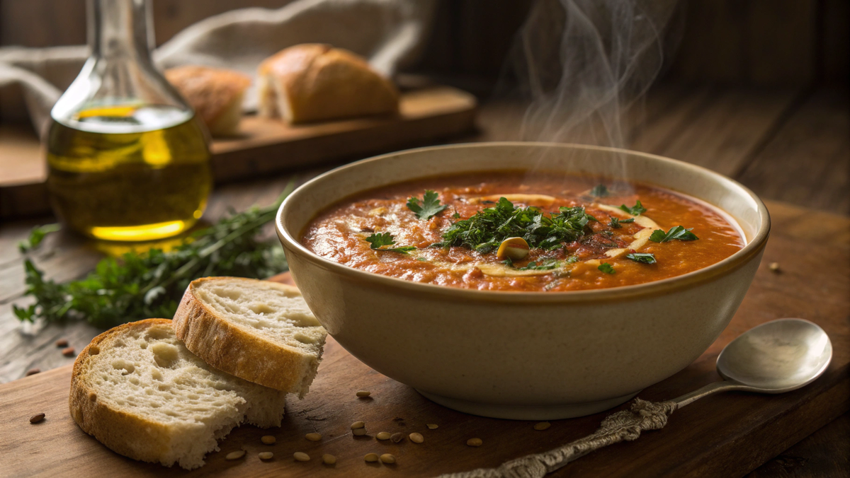 Фото: Суп из красной чечевицы с паприкой