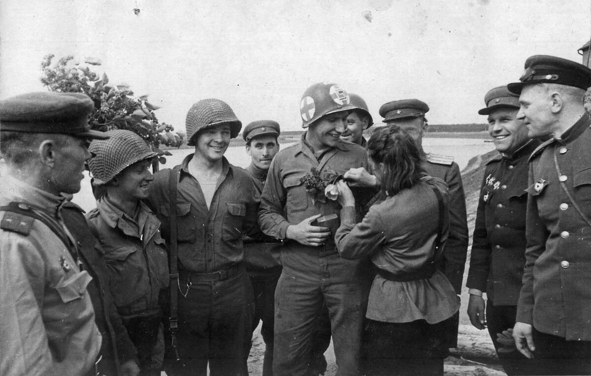 Встреча на Эльбе 1945 год