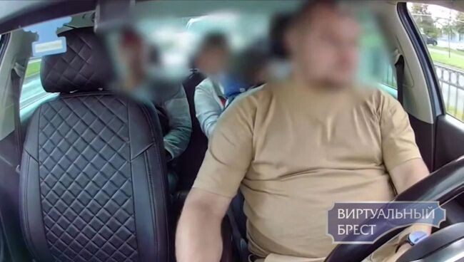 Кадр из видео, снятого видеорегистратором