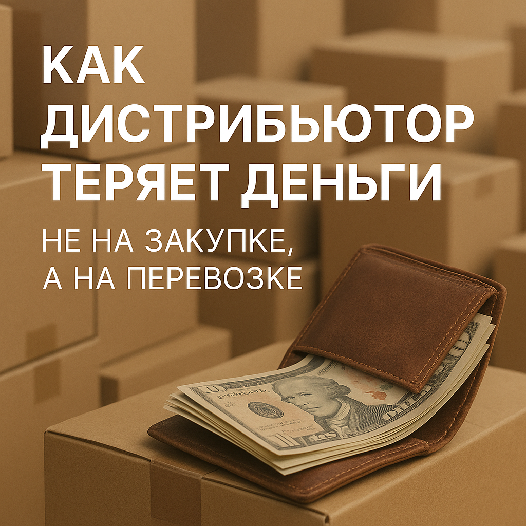 Как дистрибьютор теряет деньги не на закупке, а на перевозке