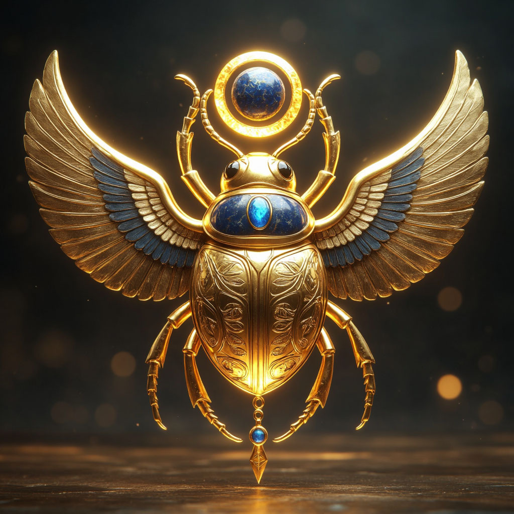 Говорят, этот золотой скарабей хранил секреты вечной молодости и карты сокровищ... ✨ А вы верите в легенды? 