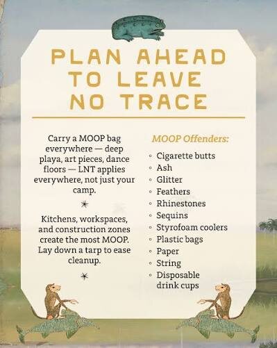 Информация в брошюре о мусоре в пустыне