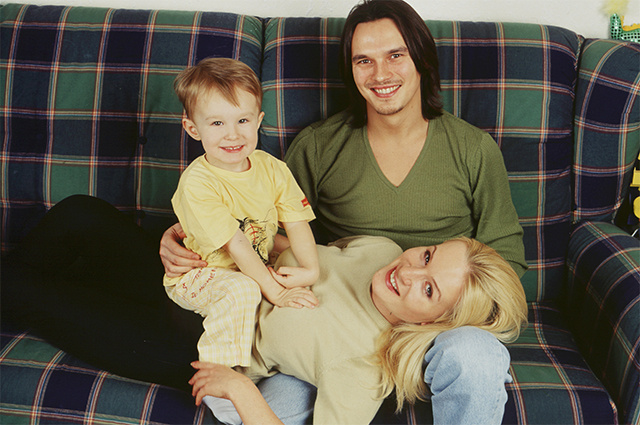 Певец с Даниилом и Ольгой