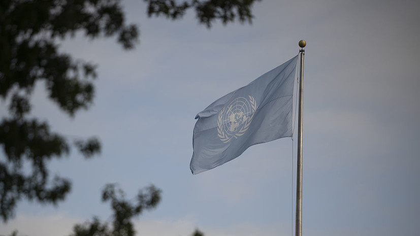     Флаг ООН — один из официальных символов организации  Celal Gunes /Anadolu via Getty Images