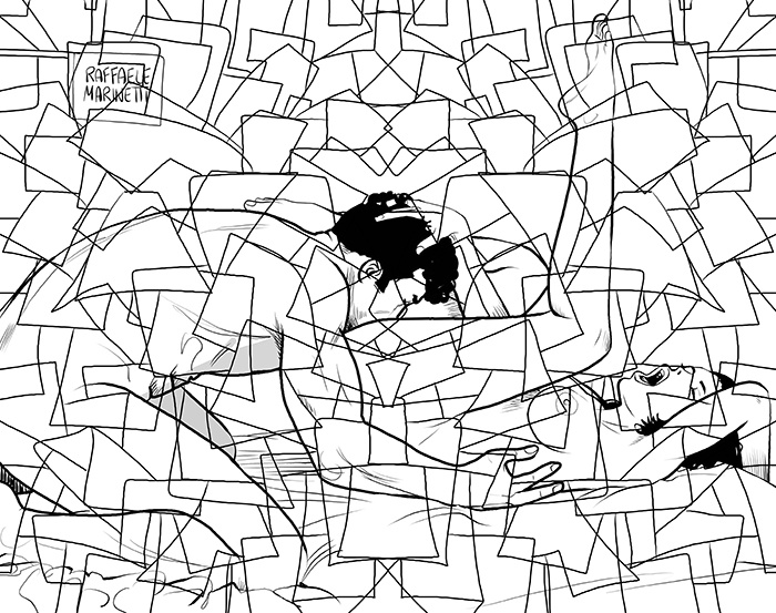 ГРАФИЧЕСКАЯ РАБОТА ОТ ХУДОЖНИКА- ИЛЛЮСТРАТОРА  РАФФАЭЛЕ МАРИНЕТТИ / Raffaele Marinett