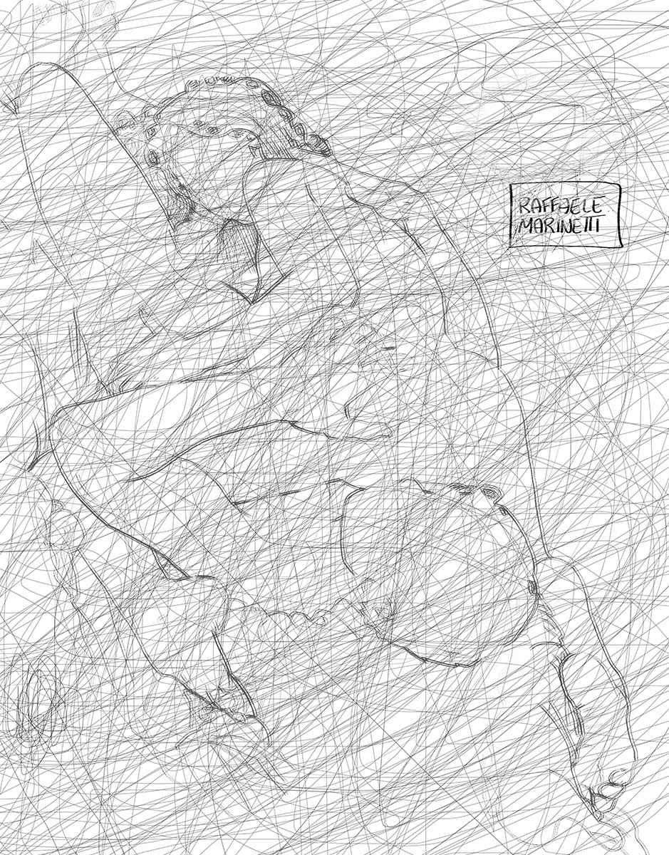 ГРАФИЧЕСКАЯ РАБОТА ОТ ХУДОЖНИКА- ИЛЛЮСТРАТОРА  РАФФАЭЛЕ МАРИНЕТТИ / Raffaele Marinett