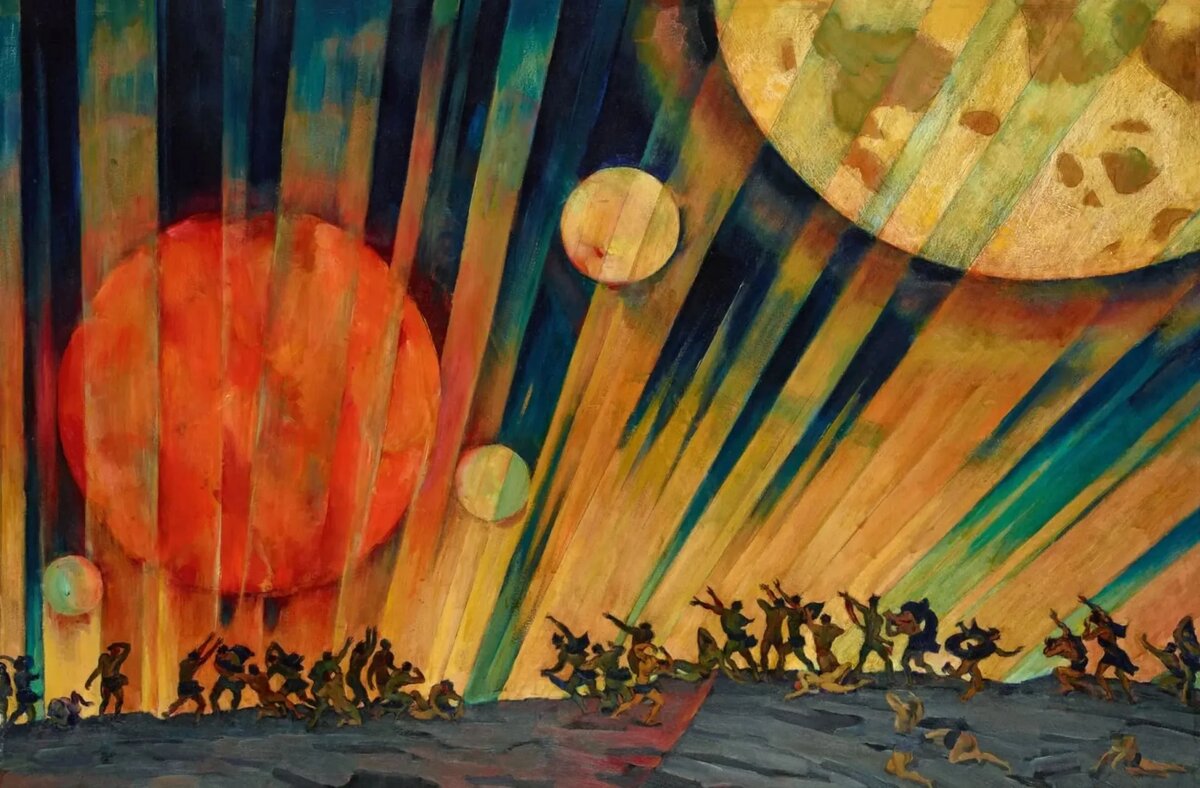 Фото: Константин Юон «Новая планета» (1921) / Государственная Третьяковская галерея