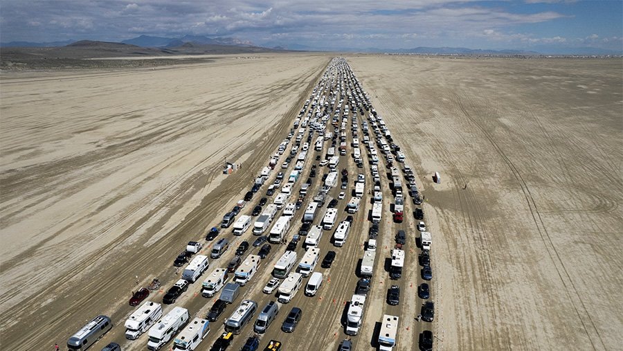 Дорога на Burning Man.