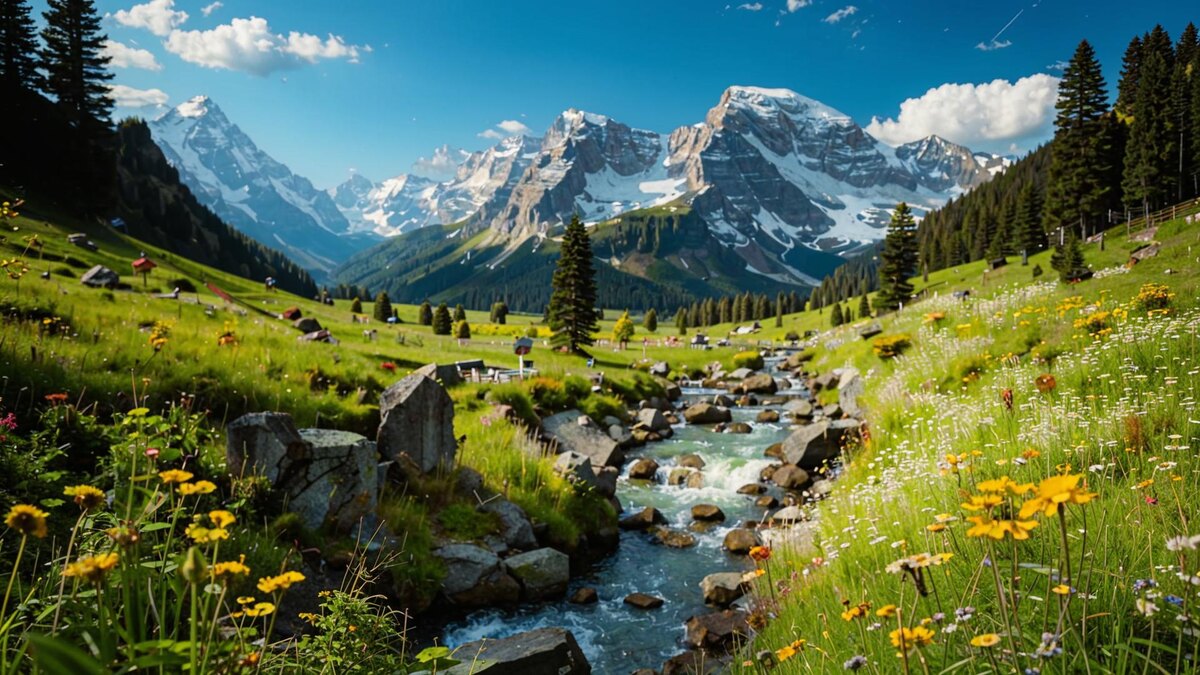 лето в горах