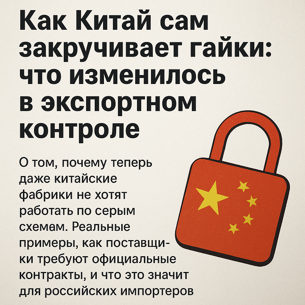 Как Китай сам закручивает гайки: что изменилось в экспортном контроле
