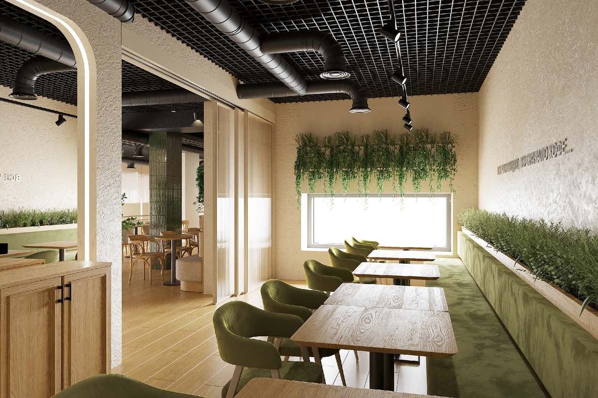 3D-визуализация кофейни Coffeeshop Company