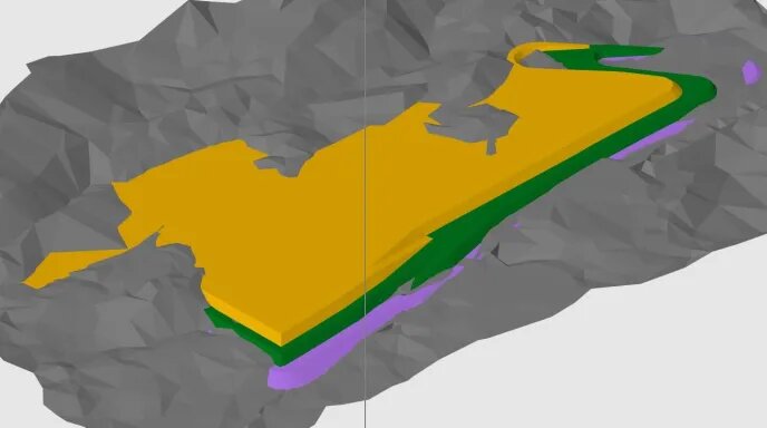 Визуальное представление проекта по рекультивации отвала в nanoCAD GeoniCS