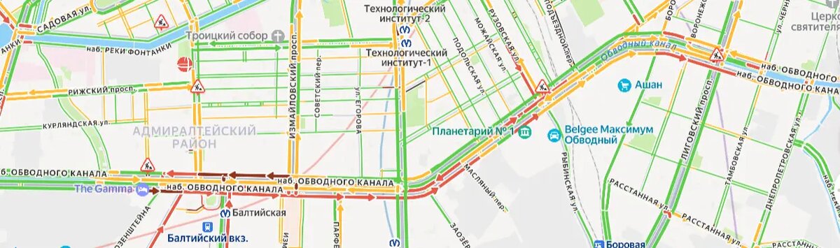    Фото: скриншот сервиса «Яндекс.Пробки»