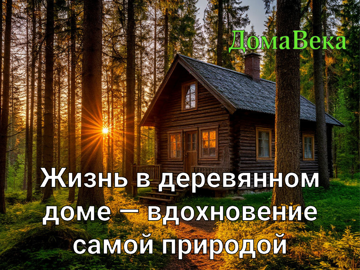 Жизнь в деревянном доме — вдохновение самой природой