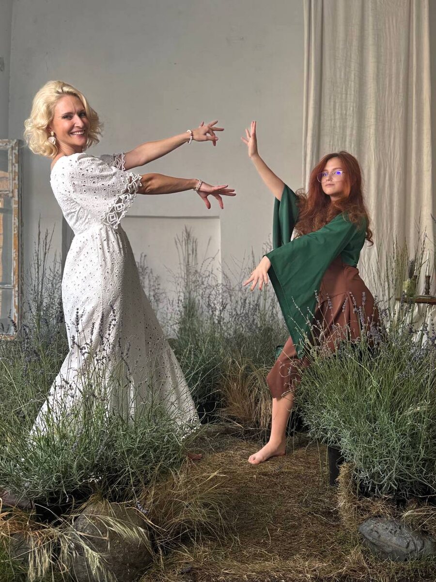 Дарья Бубес с дочерью