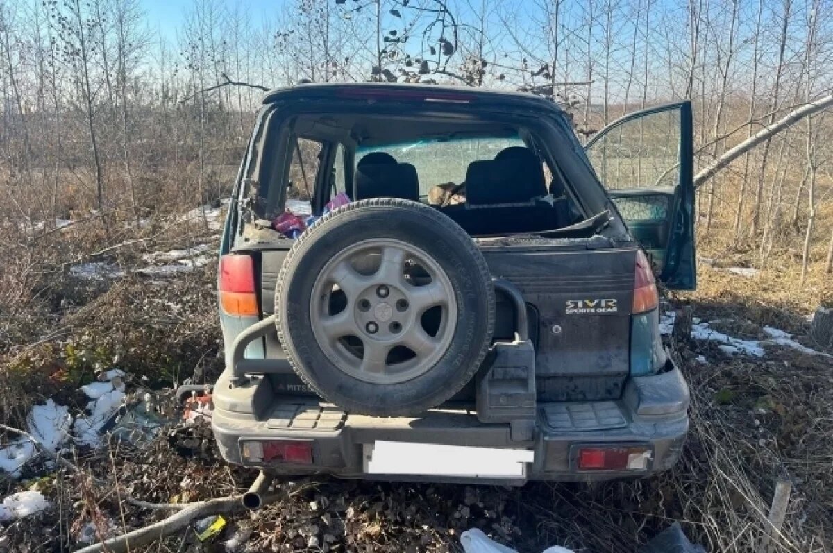    Водитель легковушки погиб, слетев с трассы в кювет под Новосибирском