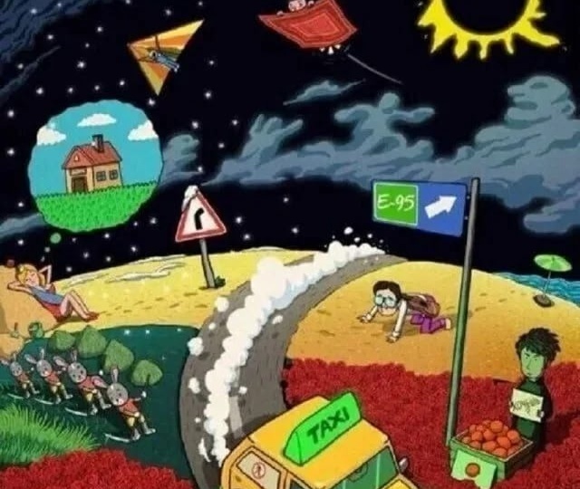 Помогите отгадать зашифрованные песни на картинке. Разминка в пятницу