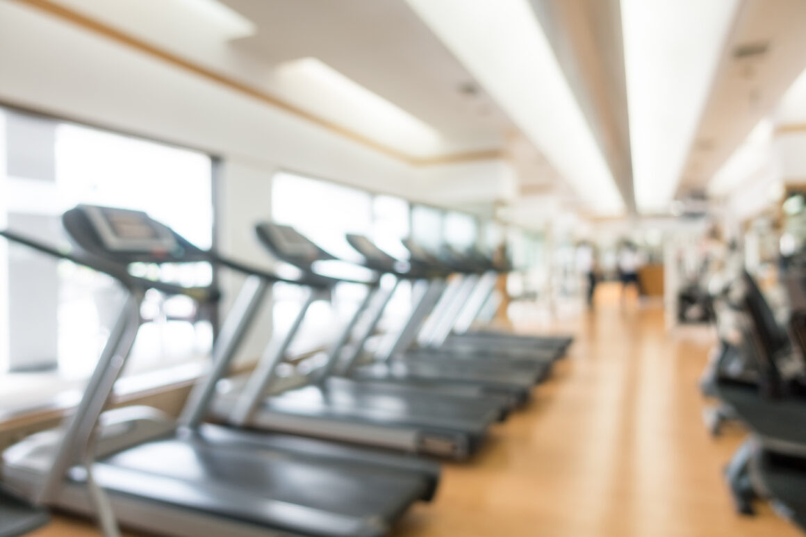    Abstract blur gym and fintess room interior for background Freedom Strength Beauty