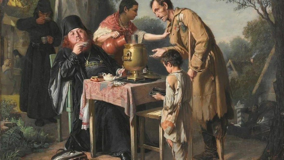 В. Перов "Чаепитие в Мытищах", фотография из открытых источников Яндекса