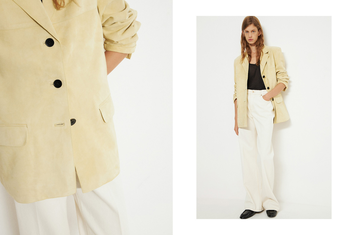    Блейзер из натуральной замши