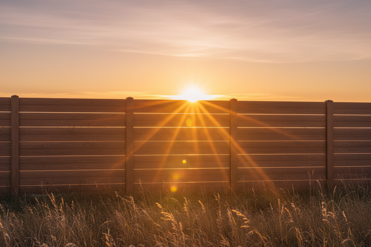 Изображение забора из ДПК 