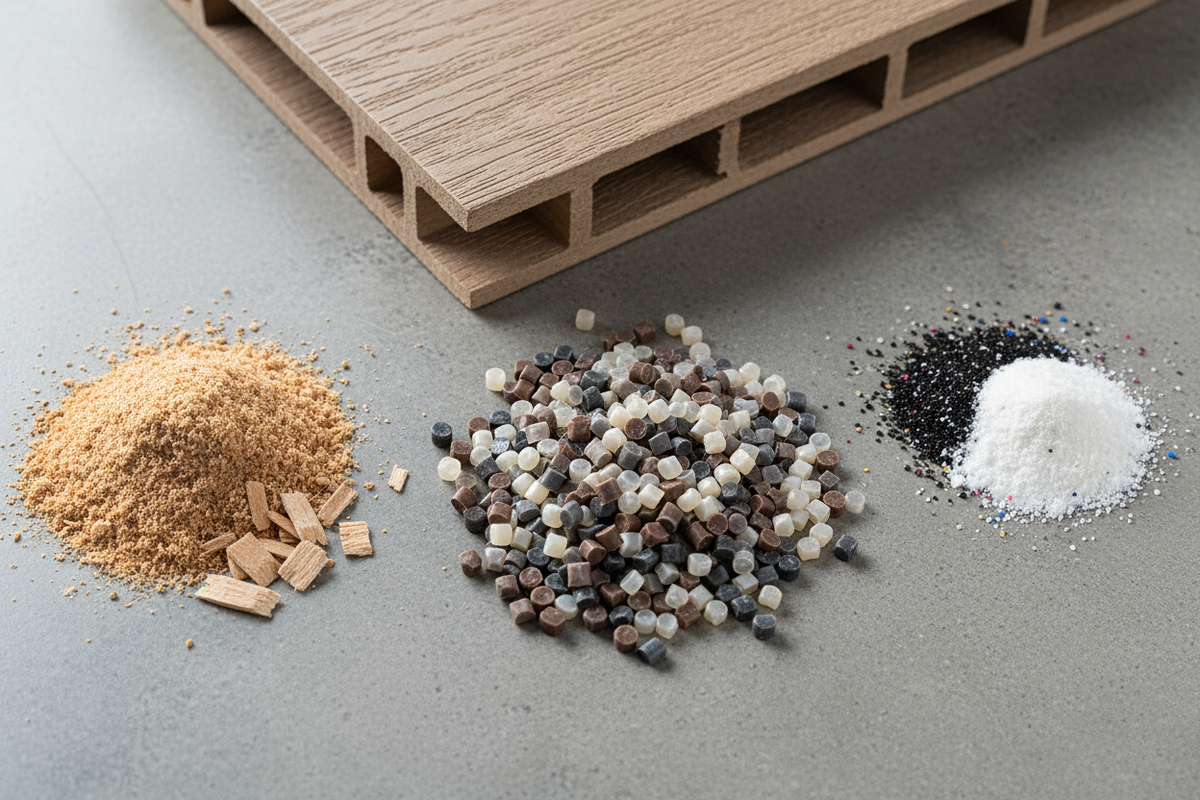 Изображение материалов, из которых изготовлена доска