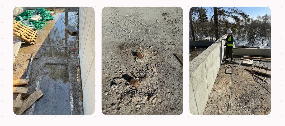 Примеры плохо подготовленного основания