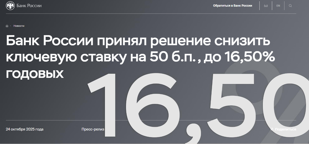 Ключевая ставка в РФ