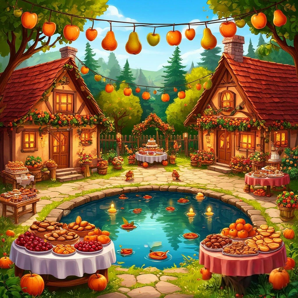 Праздничное угощение.