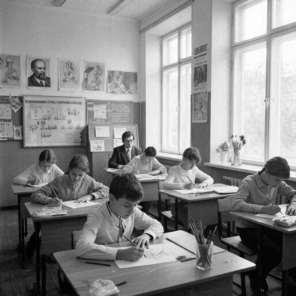 Рисование. Изображение сгенерировано сервисом GigaChat 