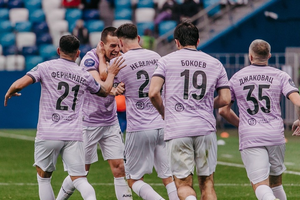    Стефан Лончар забил победный гол «Пари НН» Фото: ФК «Акрон» (Тольятти)