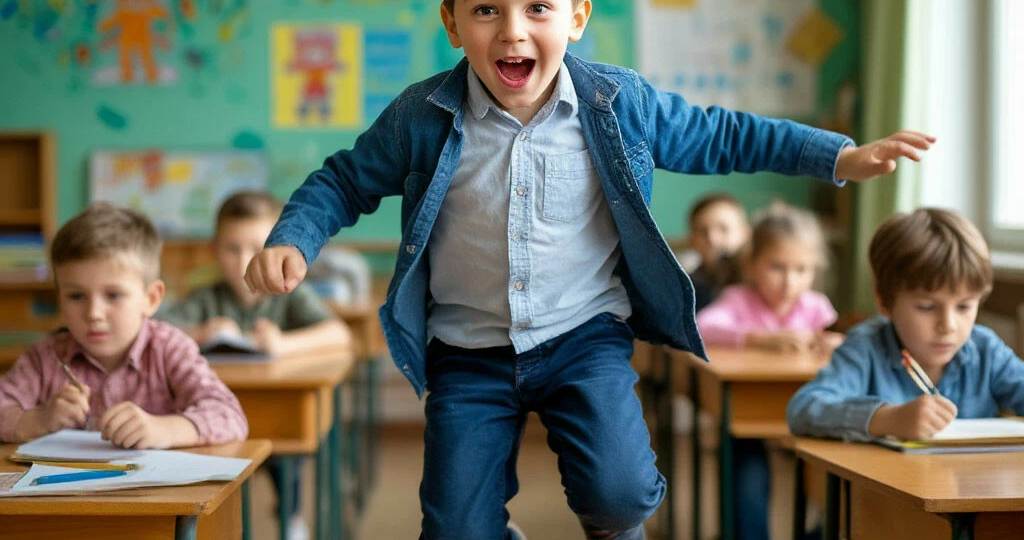 Вертится-крутится-прыгает на уроках! А мы думали, он спокойный