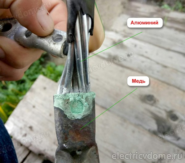 Коррозия от гальванической пары