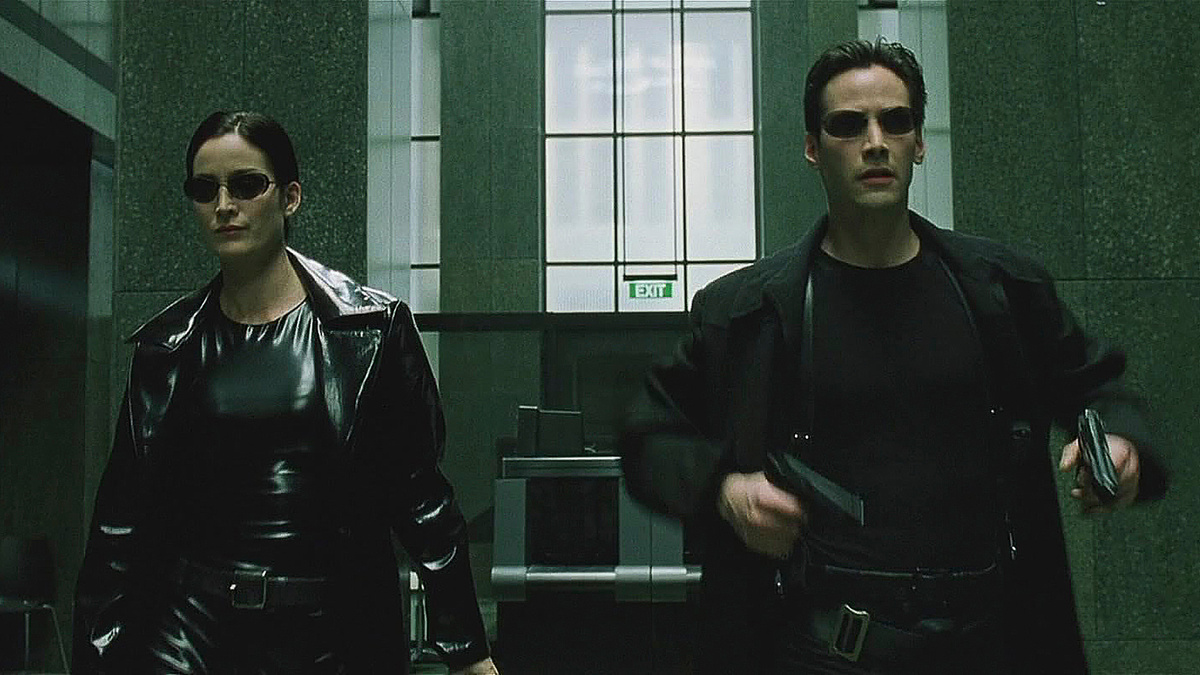 Кадр из фильма "Матрица" (1999)