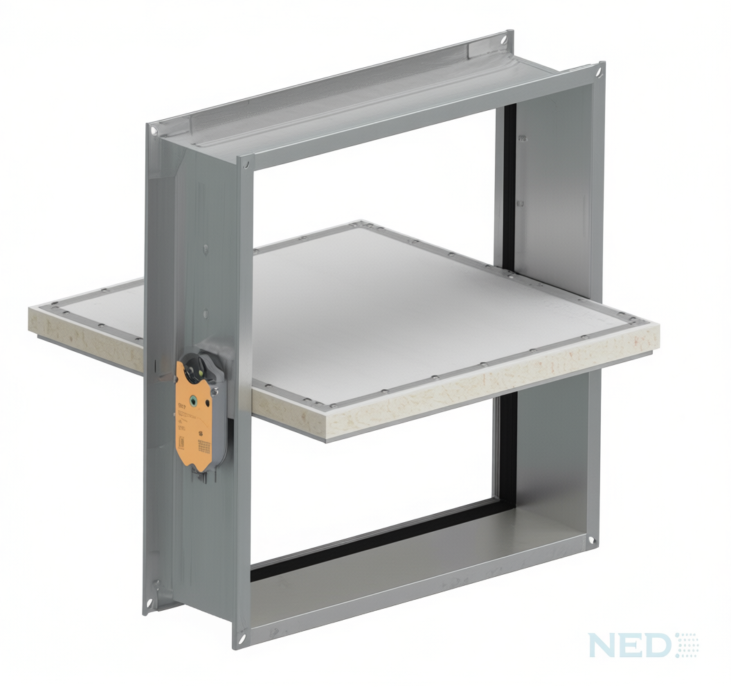 Клапан противопожарный канальный