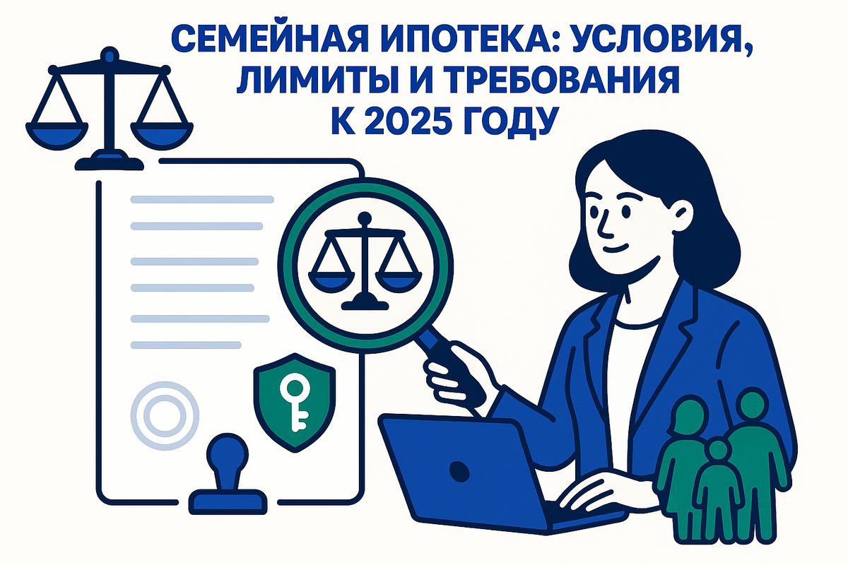    Семейная ипотека: условия, лимиты и требования к заемщику в 2025 году Юлия Сергеевна Рослякова