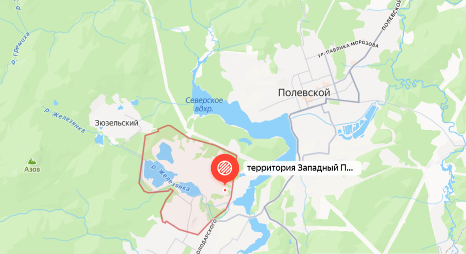 yandex.ru /maps / Окрестности Гумешевского медного рудника 