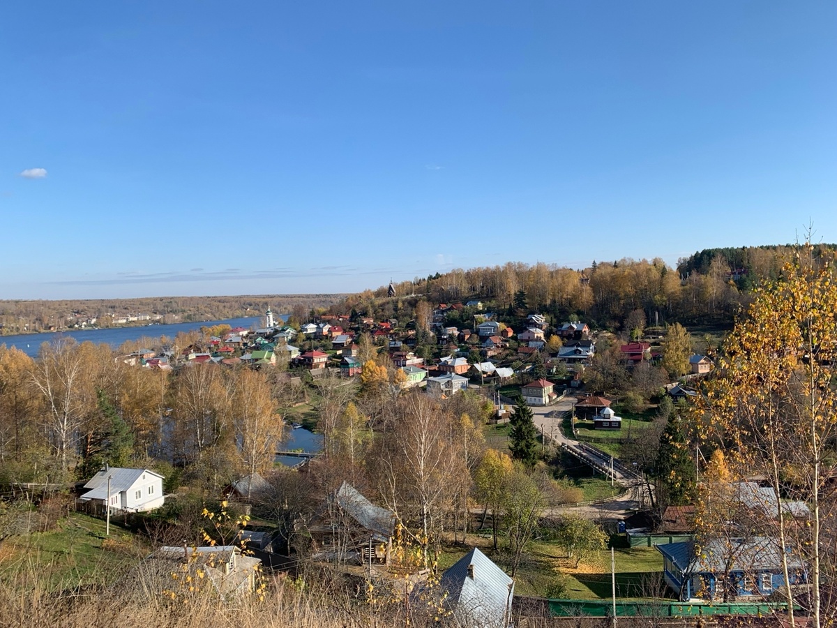 Плёс. Соборная гора. Вид нак на картинах Исаака Левитана. Фото автора