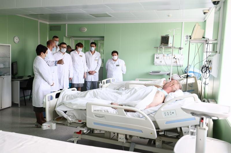    Пресс-служба губернатора. Палата реанимации, где находятся пострадавшие при взрыве в Копейске