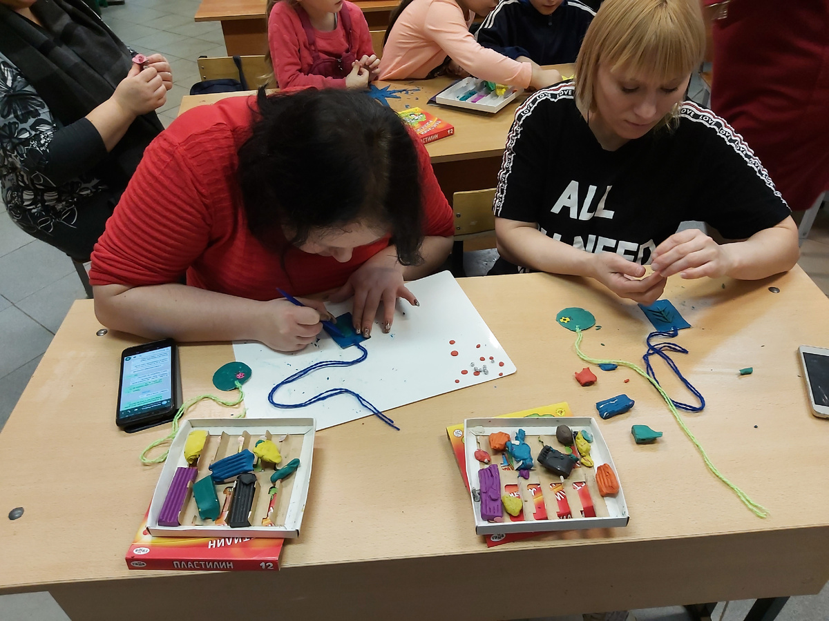 Занятие с подопечными СРЦ "Родник"