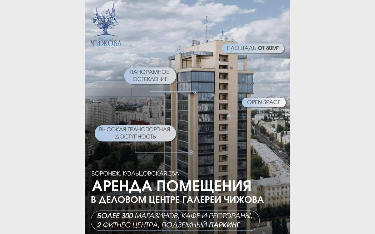    Почему офис в деловом центре «Галерея Чижова» — отличный выбор для работы и развития?