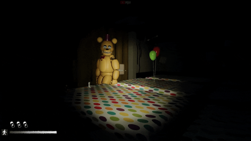 Скример Плюшевого Спринг-Бонни, и вот так он мешает вам, давая другим аниматроникам нас догнать