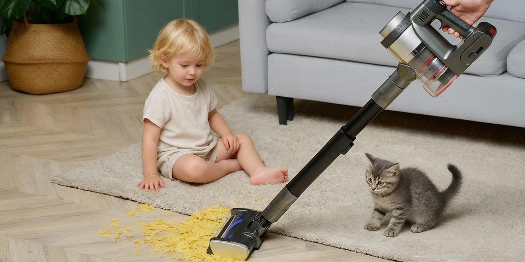 Как выбрать пылесос, если в доме дети и домашние питомцы