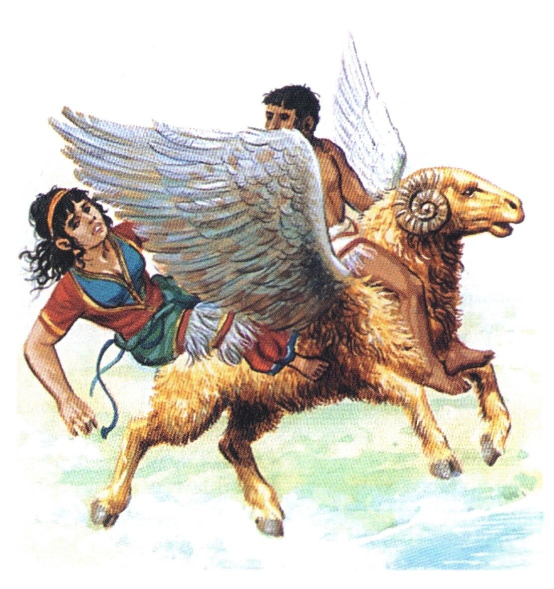 Спасение Фрикса и Геллы на золотом барашке