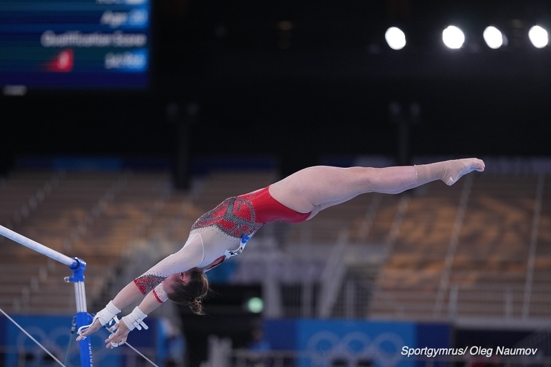 Анастасия Ильянкова на Олимпийских играх в Токио. 2021 год. Фото Олега Намова с сайта Федерации гимнастики России.