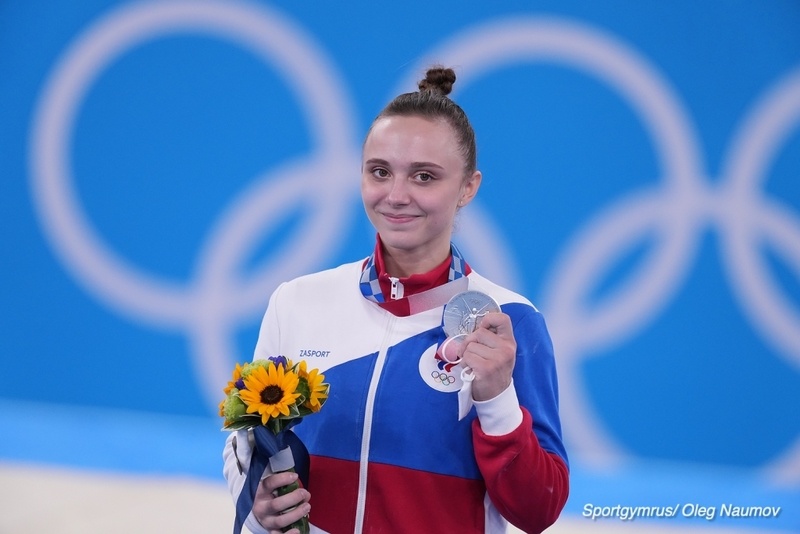 Анастасия Ильянкова на Олимпийских играх в Токио. 2021 год. Фото Олега Намова с сайта Федерации гимнастики России.
