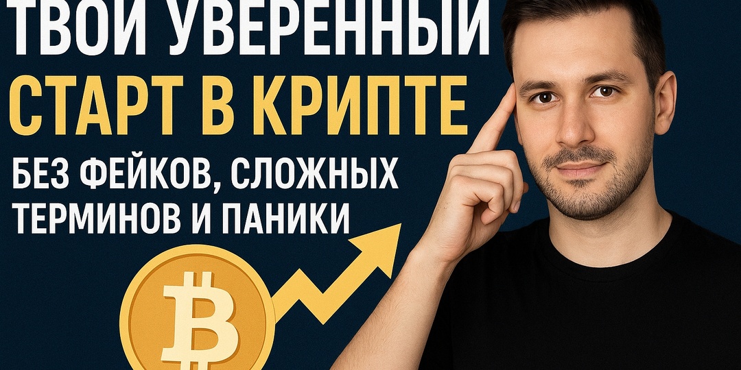 Твой уверенный старт в крипте - без фейков, сложных терминов и паники