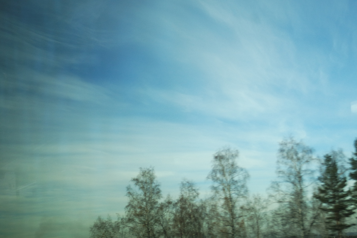 снимала из окна автобуса