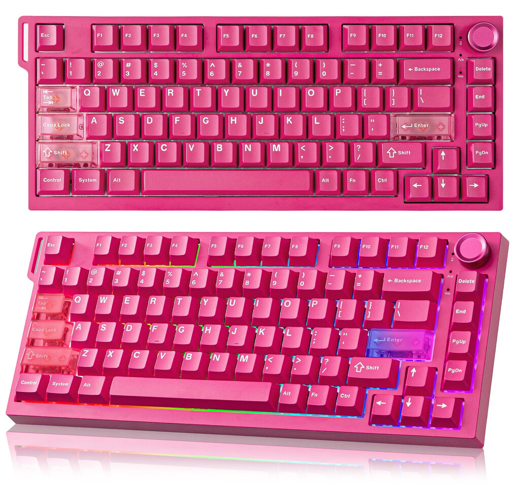    YUNZII выпустила RT75 PRO — «механику» с частотой опроса 8000 Гц по беспроводной связи