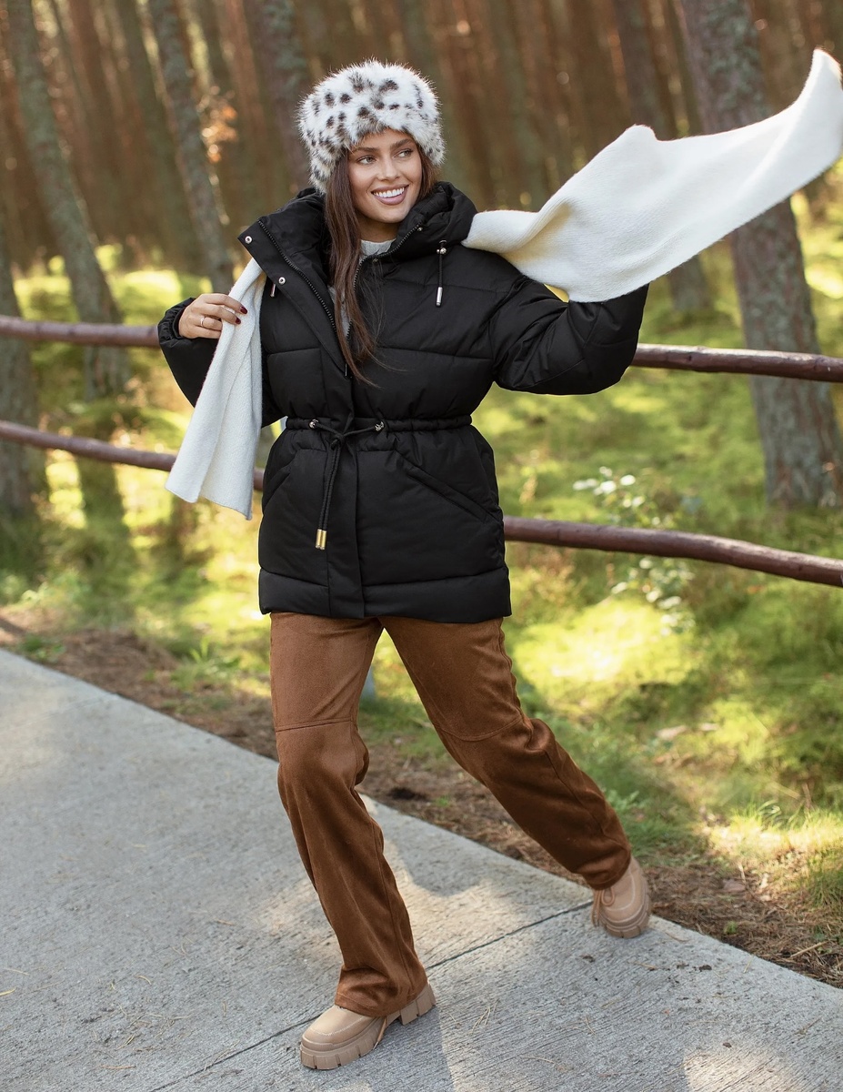 YOUONE Куртка пуховик зимняя с капюшоном